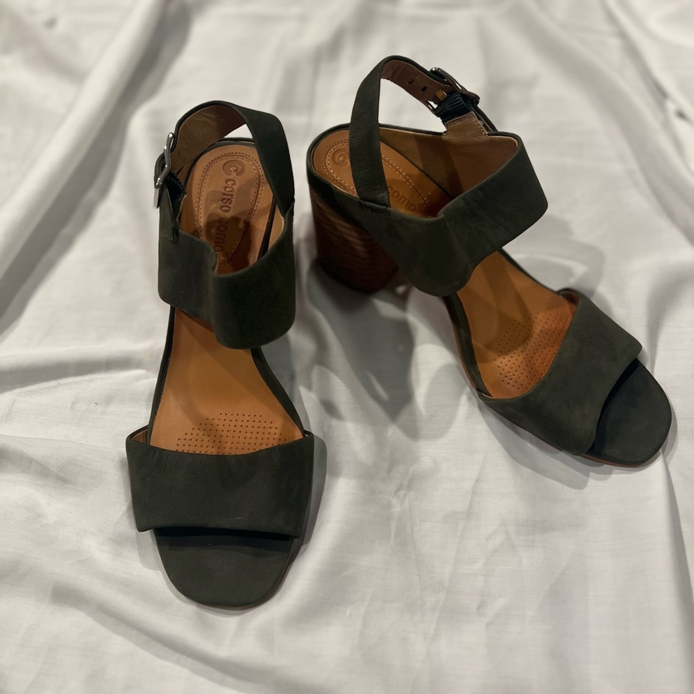 Corso Como Dark Green Women's Sandals